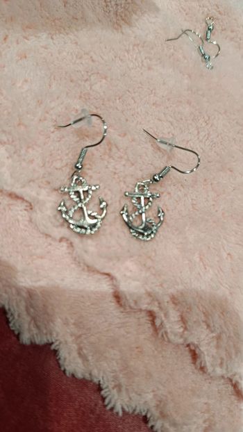 Boucles d'oreilles ancre