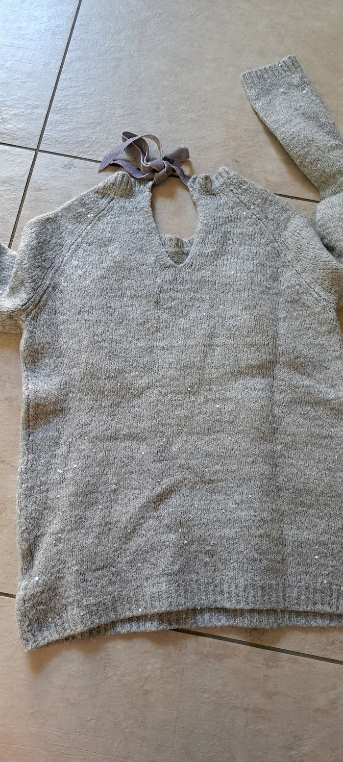 Pull gris - photo numéro 4