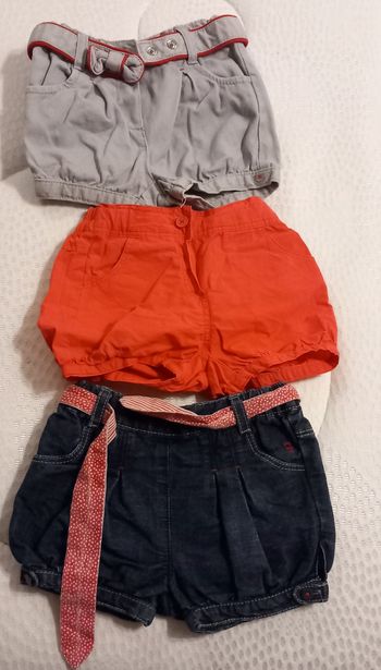 Lot 3 short 12 mois