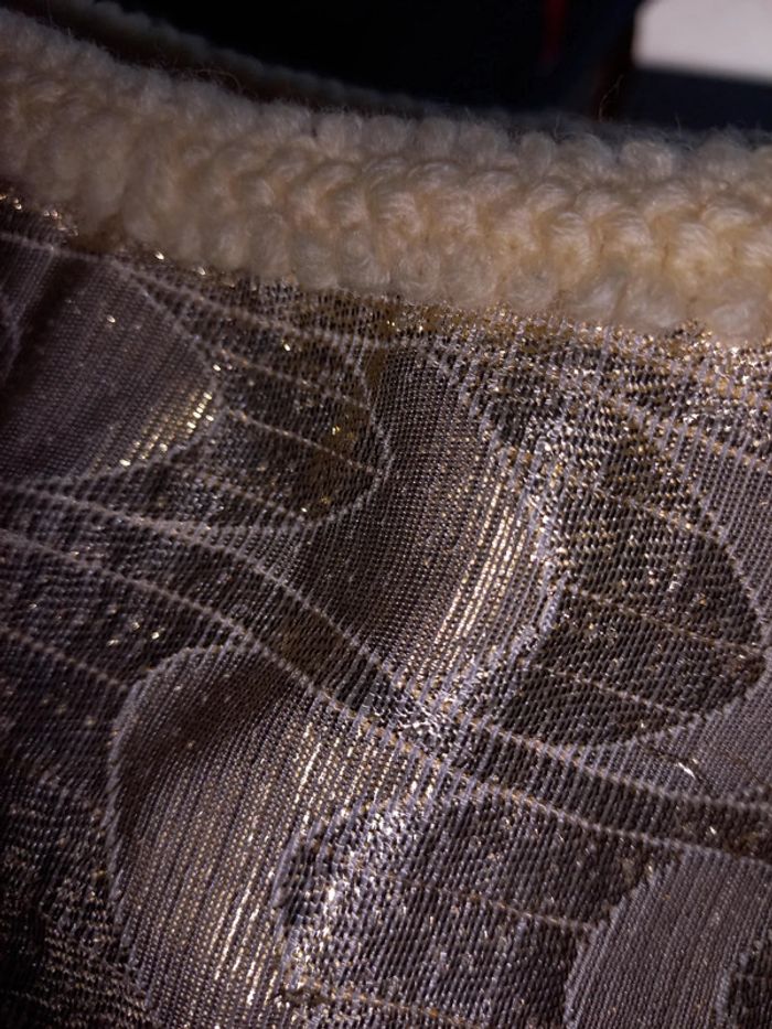 Blouse croc top vintage or - photo numéro 2