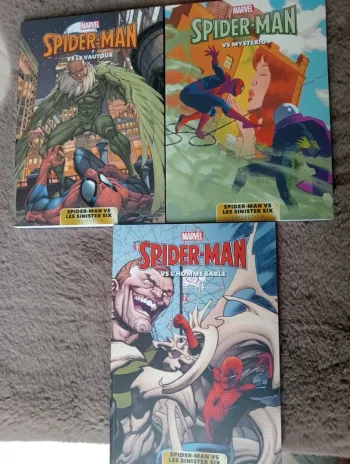Lot de 3 livres de collection Spiderman Marvel