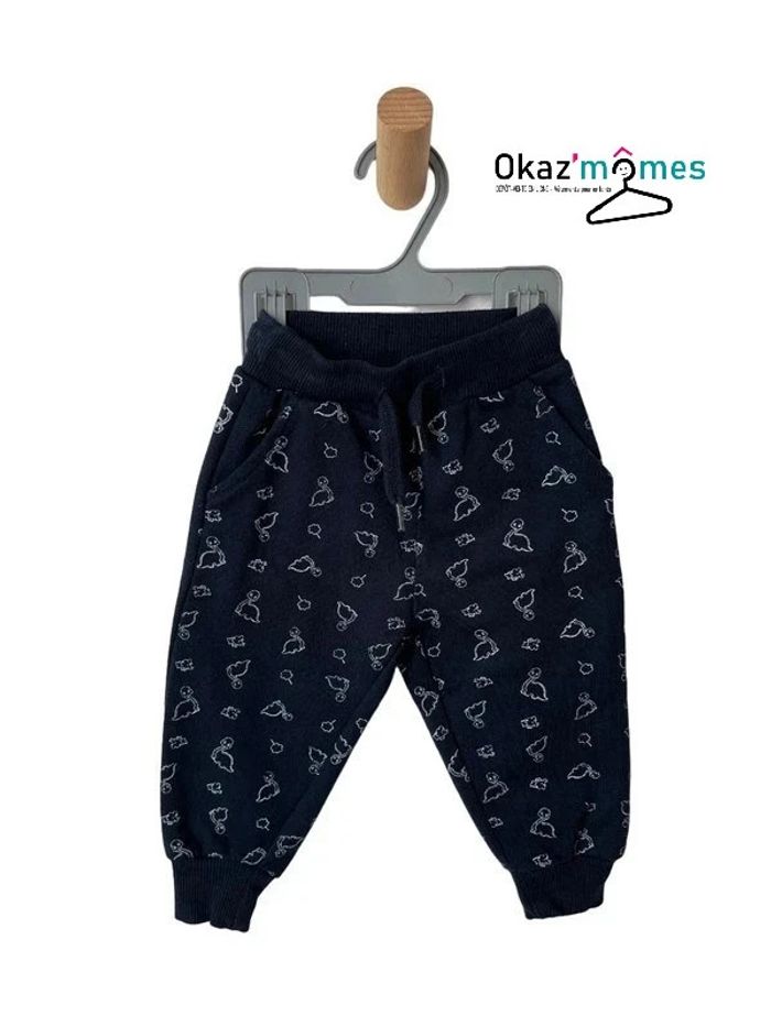 Jogpant bleu marine (dinosaures) - Boite à malices 6 mois (67cm)