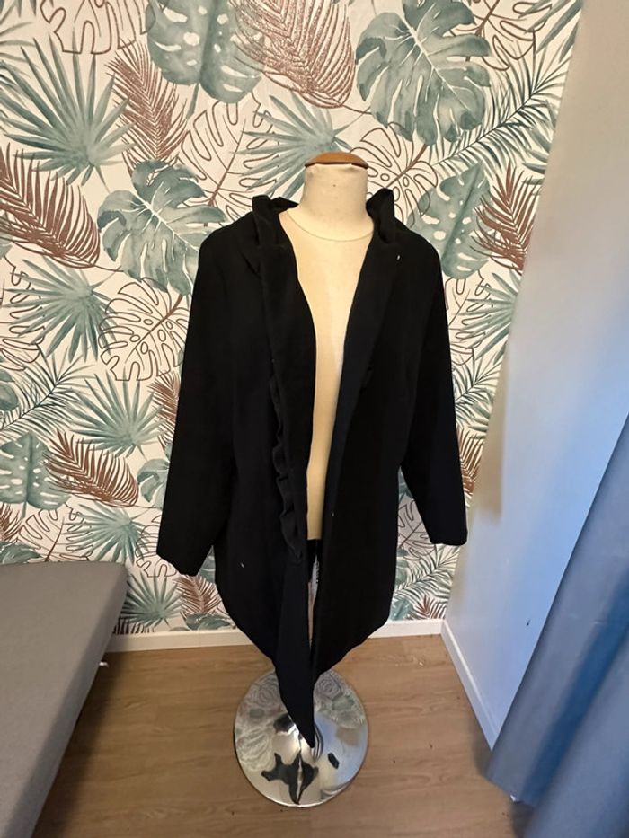 Caban trench noir Kiabi t46 - photo numéro 4