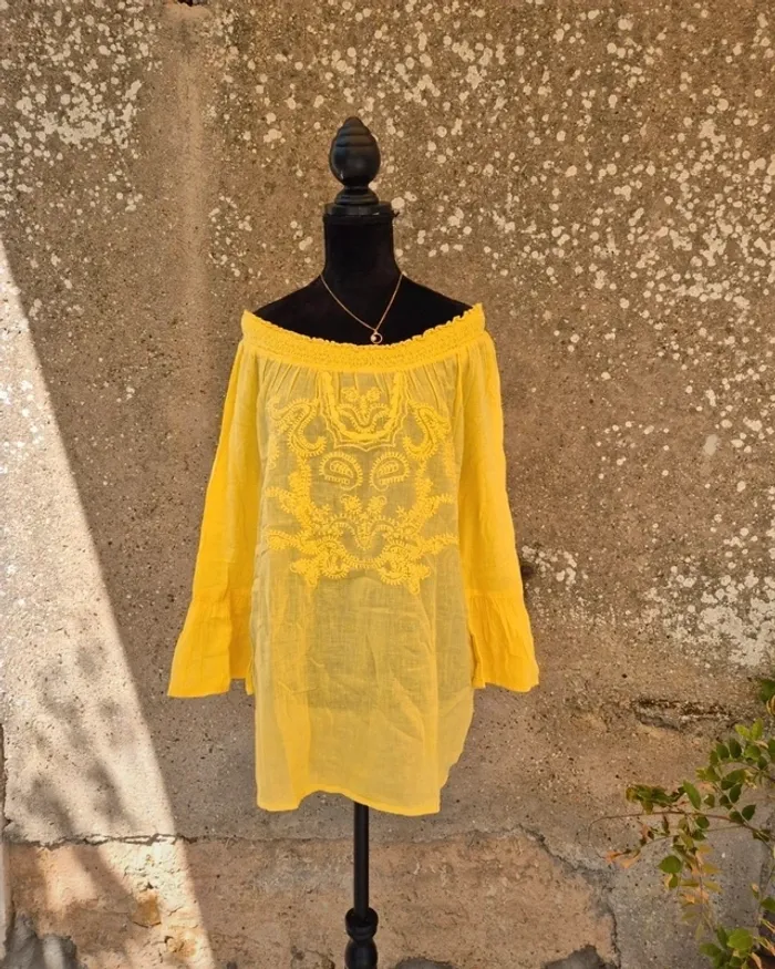 Blouse jaune Monoprix T.36