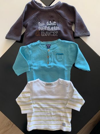 Lot de 3 pulls 3 mois To the Montain