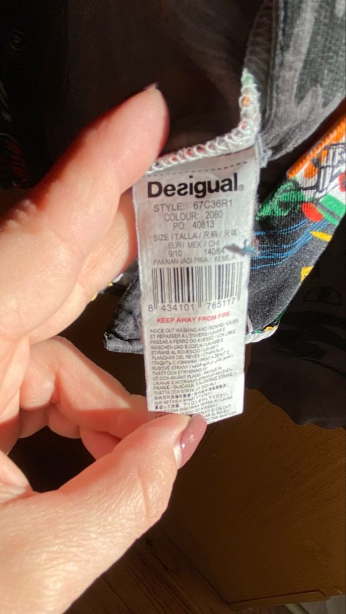 Chemise à capuche Desigual garçon - photo numéro 8