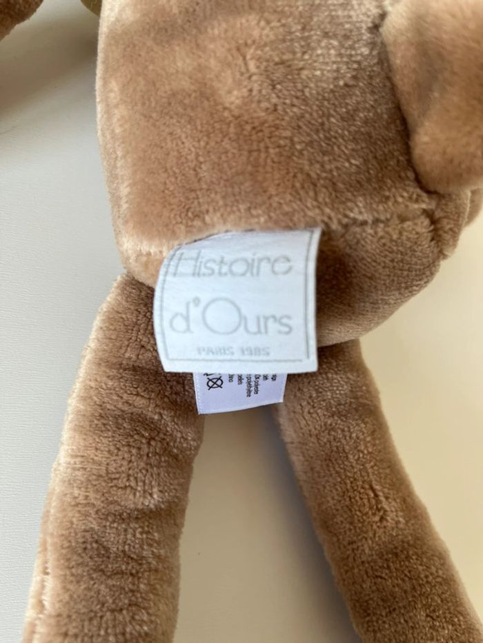 Peluche doudou Ours sweety marron longues jambes Histoire d’ours - photo numéro 4