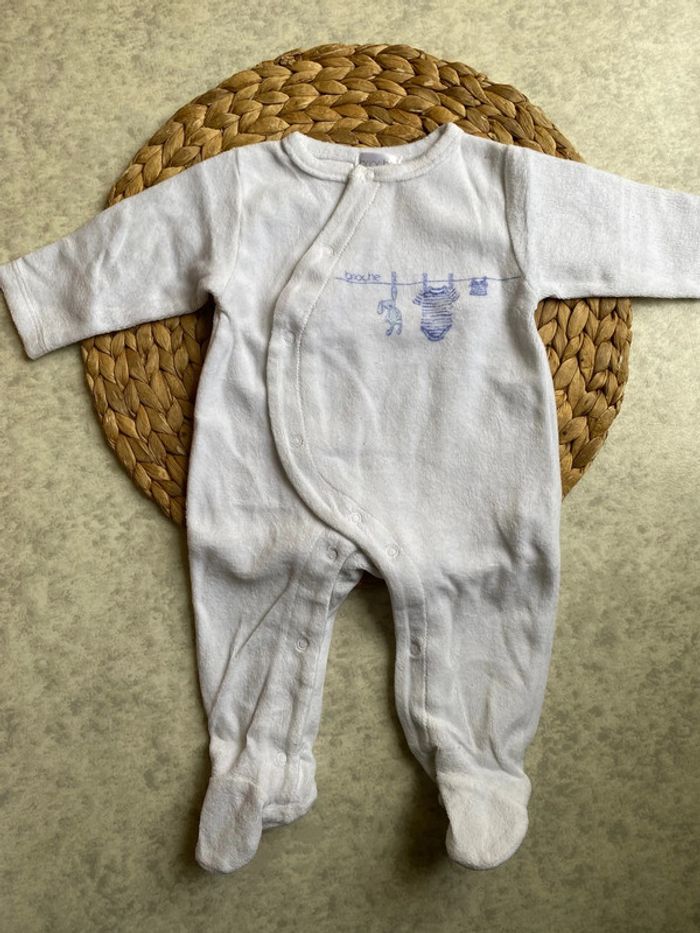 Pyjama blanc mixte Brioche