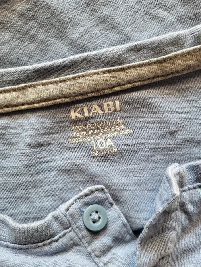 Lot de 2 t-shirt en coton biologique bleu lavande lilas - Kiabi - photo numéro 10