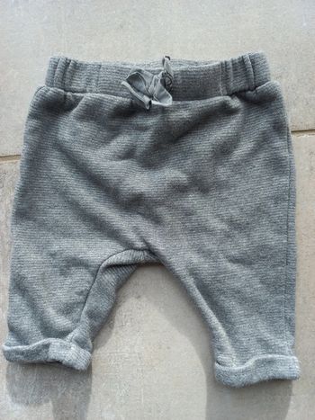 Pantalon gris fourré fille 3 mois Kiabi