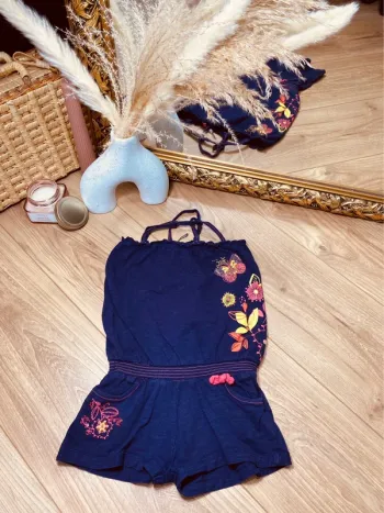 Taille 5 ans combishort fille orchestra violette * fleurs * 🩷