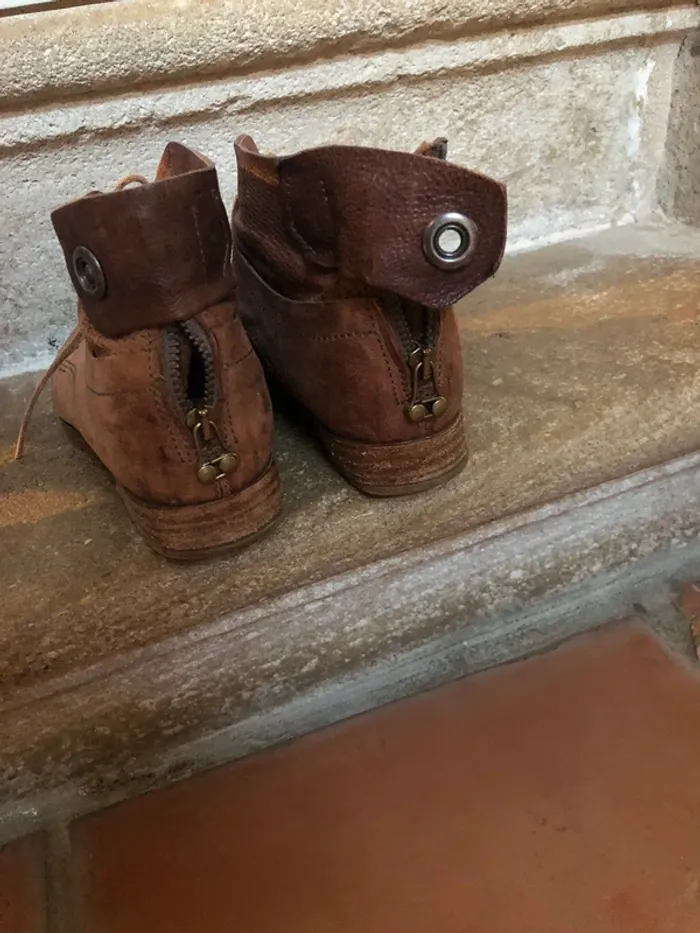 bottines camel - photo numéro 2