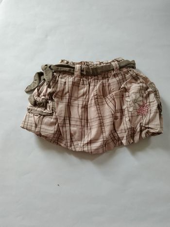 petite jupe à carreaux Gémo fille 6 mois