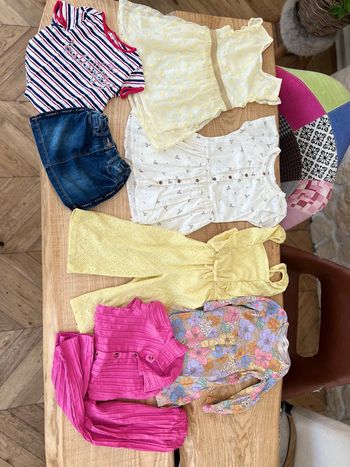 Ensemble or vêtements fille été 3 4 ans Primark H&M kiabi robe jupe t-shirt sergent major