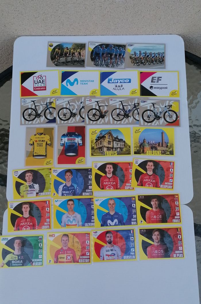 Lot 28 sticker Panini Tour de France 2024. - photo numéro 2