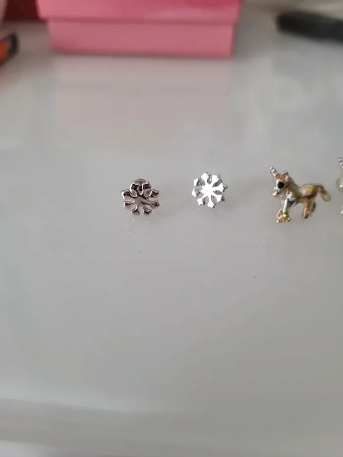 Boucles d'oreilles et bague cœur - photo numéro 2