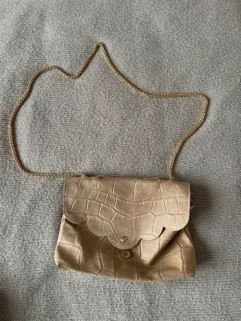 Sac bandoulière beige