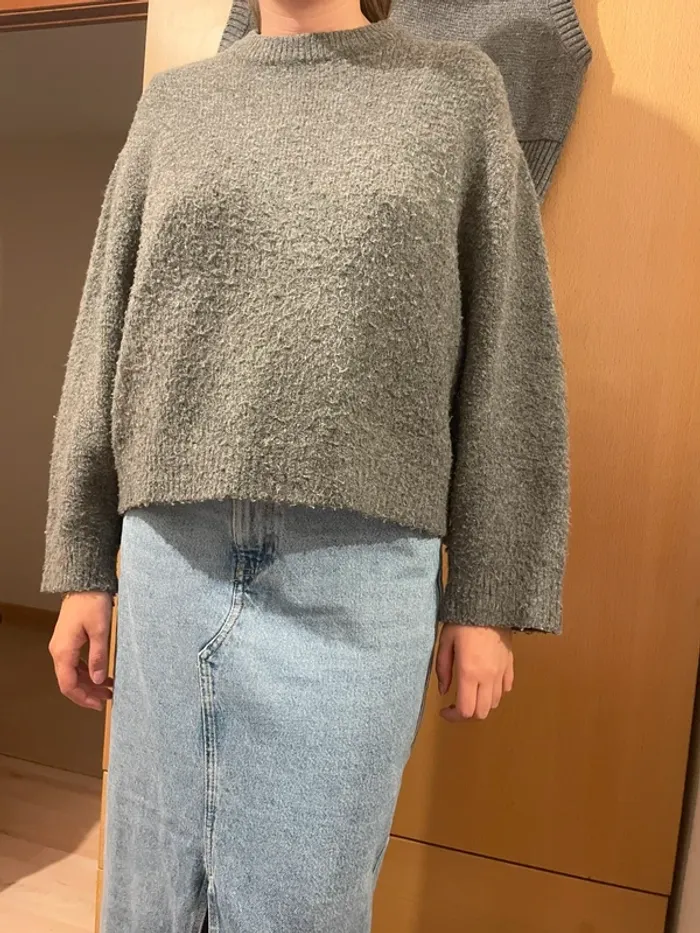 Jersey Gris Mujer - photo numéro 2