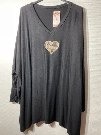 Pull ample « love » femme taille unique (46-60)- Laura- neuf avec étiquette