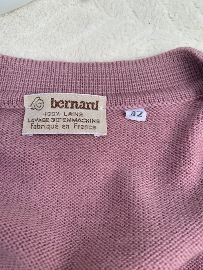 Gilet sans manches vintage Bernard taille 42 100% laine made in France - photo numéro 8