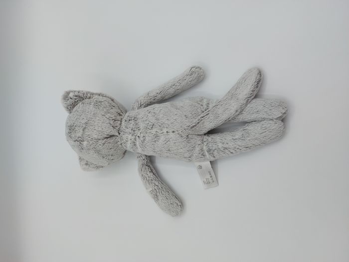 Peluche doudou chat gris chiné blanc CYRILLUS SIMBA TOYS 27 cm TBE - photo numéro 2