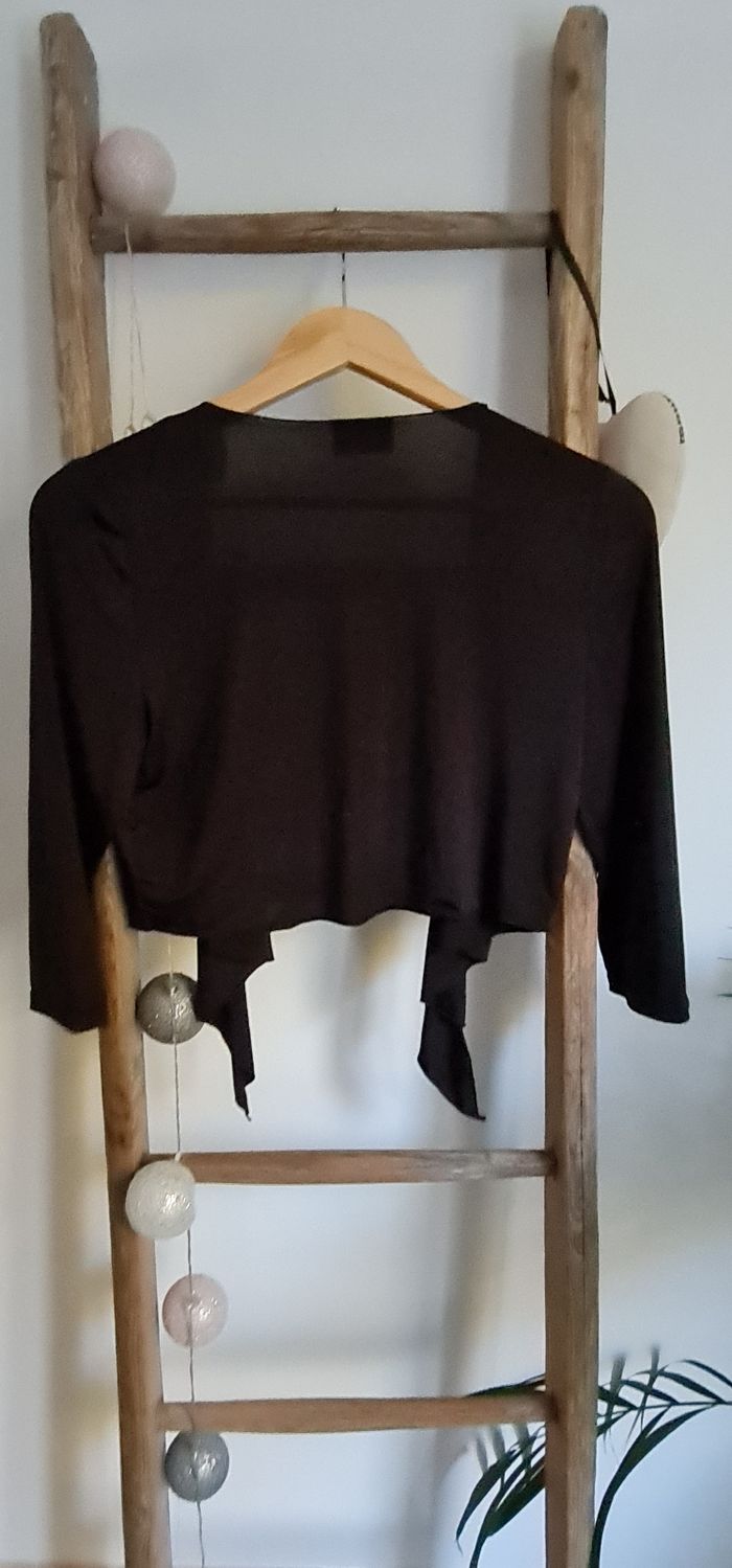 Boléro gilet taille 38 M manches 3/4 - photo numéro 2