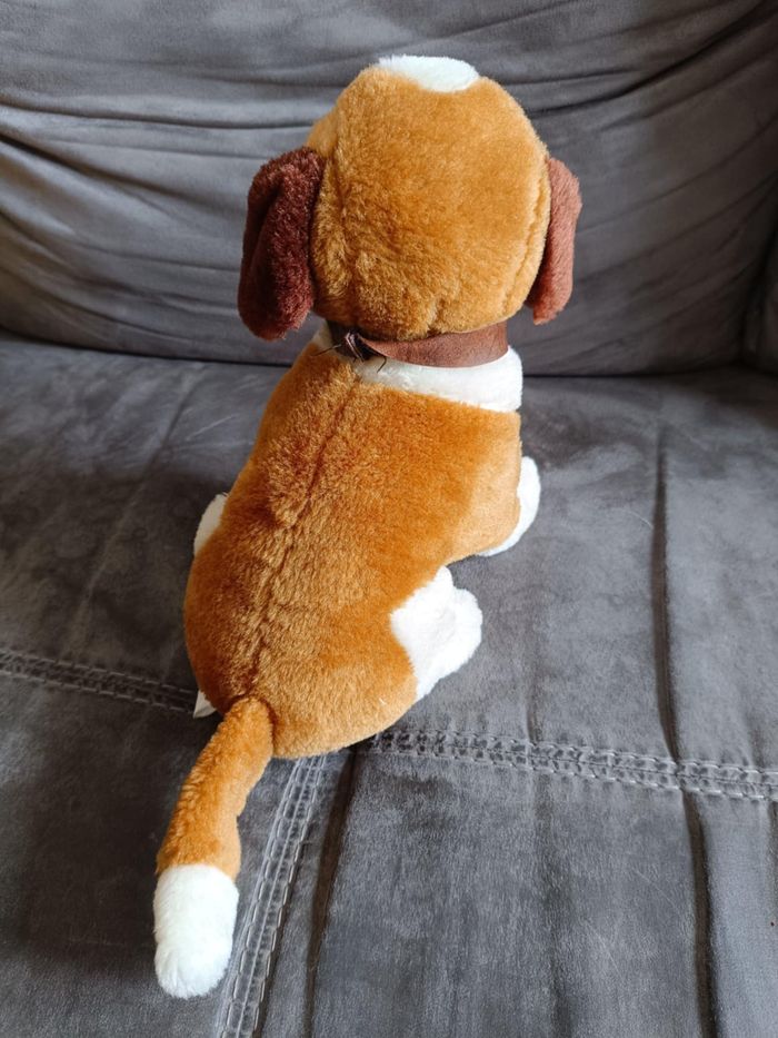 Peluche chien St Bernard très bon état - photo numéro 2
