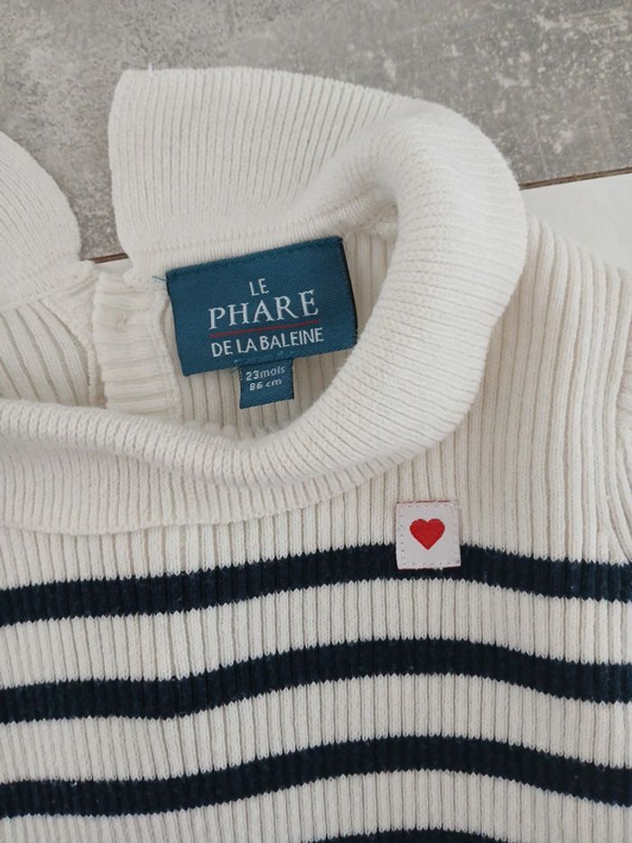 Pull marinière bébé fille - photo numéro 3