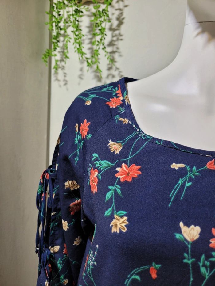 Robe fleurie manches ouvertes - photo numéro 3