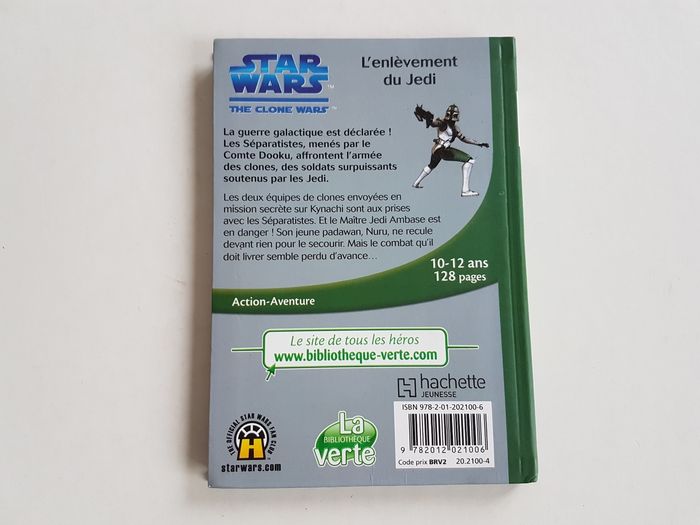 Livre Star Wars The Clone Wars L'enlèvement du Jedi La Bibliothèque Verte 8 - photo numéro 2