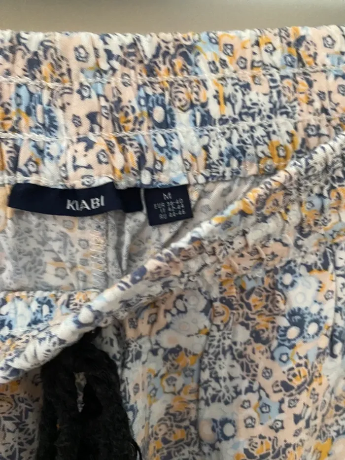 Pantalon fluide à fleurs M - photo numéro 3