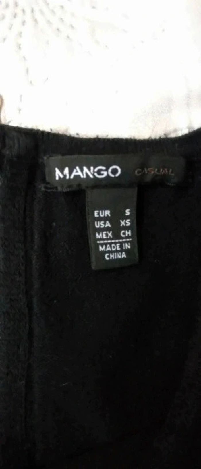 Pull long fermeture éclair au dos noir femme S mango - photo numéro 11