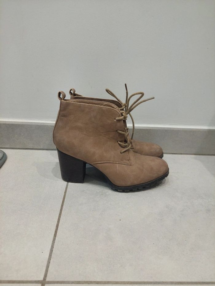 Bottines femme marron t38