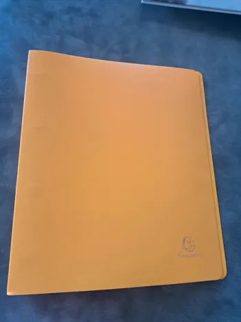 Classeur souple orange dos 40 Exacompta en TBE