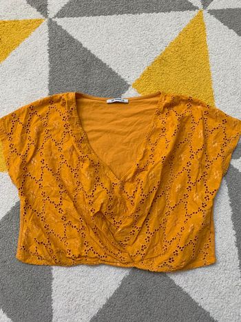 Haut crop top Zara Taille S