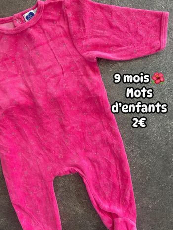Pyjama 🌺 9 mois 🌺 Mots d’enfants