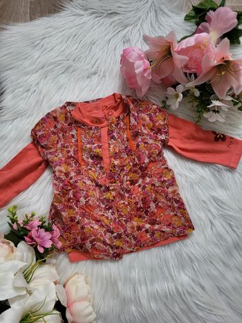 Ensemble 2 pièces sous pull +Gilet 9mois orchestra