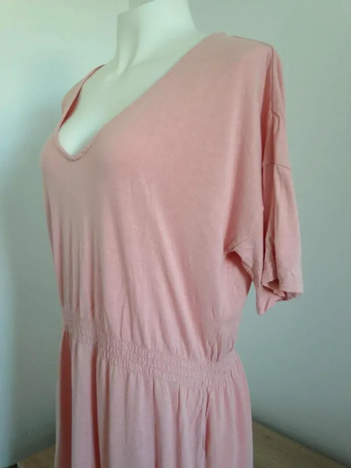 Robe fluide col V manches courtes 38 H&M - photo numéro 3
