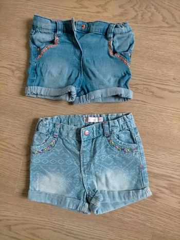 Lot 2 shorts jean