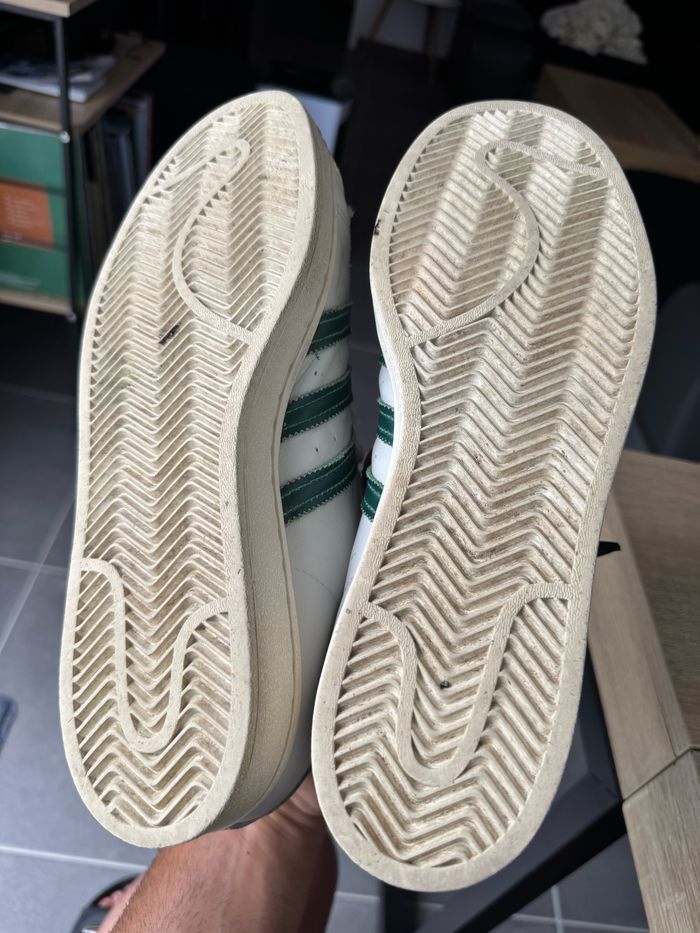 Adidas superstar verte et crème - photo numéro 6