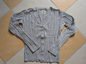 Gilet gris très bon état enfant fille H&M