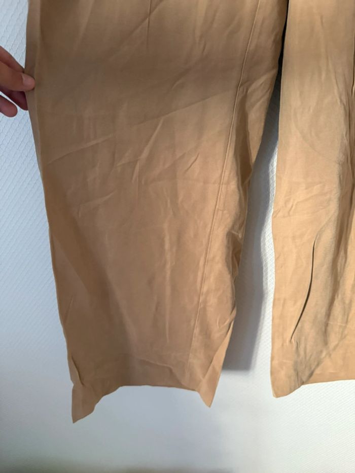 Pantalon droit Zara taille M beige neuf avec étiquette - photo numéro 3