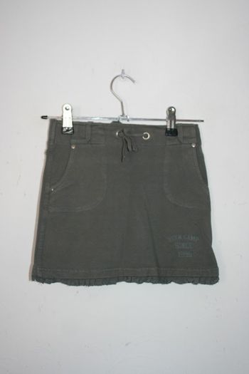 Jupe en coton kaki marque Id Sport