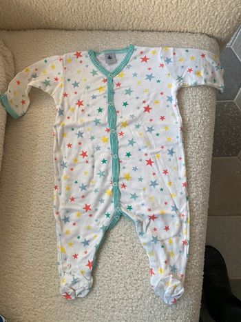 Pyjama 1 pièce petit bateau étoiles 6 mois coton