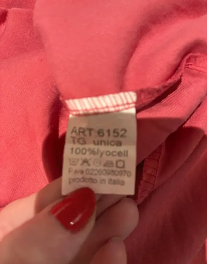 Jupe longue rose fendue à taille élastique – taille unique - photo numéro 9