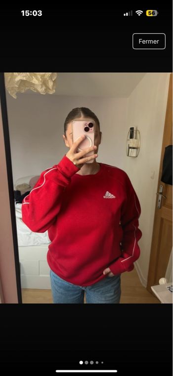 Sweat adidas rouge