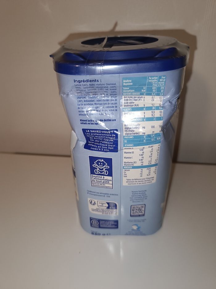 Boîte de lait GALLIA Calisma 3ème âge Neuve - photo numéro 5