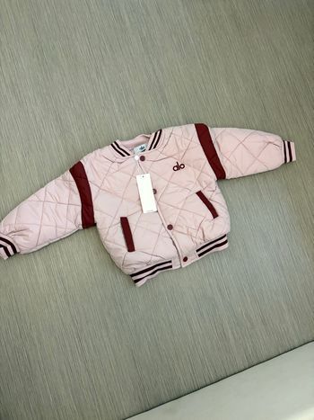 Veste bombers rose enfant