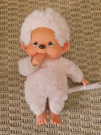 Peluche kiki rose pâle vintage
