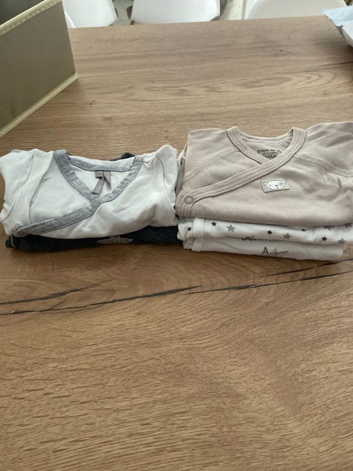 Lot 5 bodys manches longues 3 mois